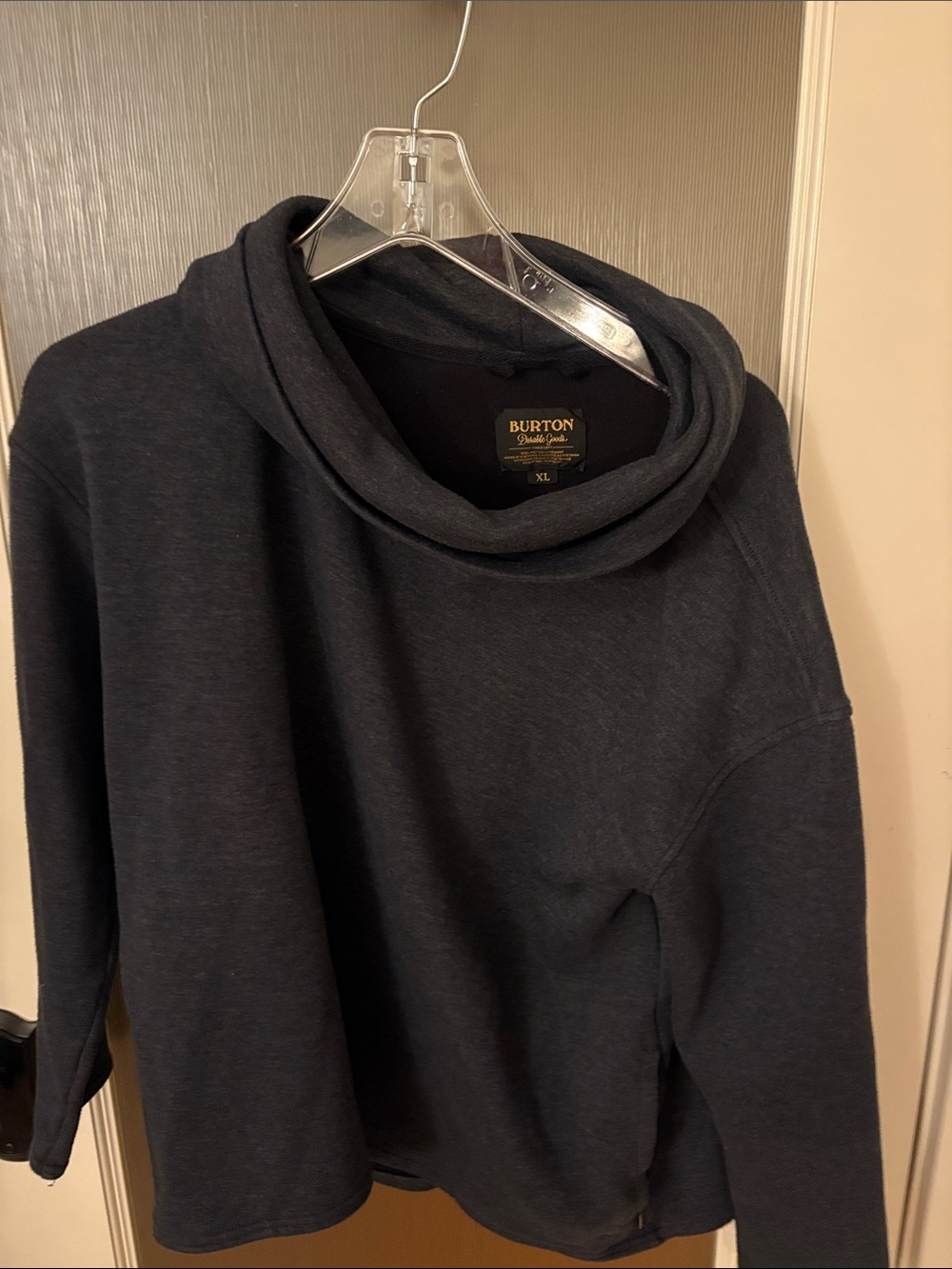Burton Navy Funnel Neck Sweatshirt